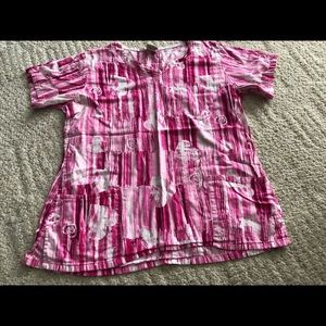 White Swan scrub top